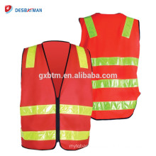 Roads Style Cheap High Visibility Safety Vest With Zipper